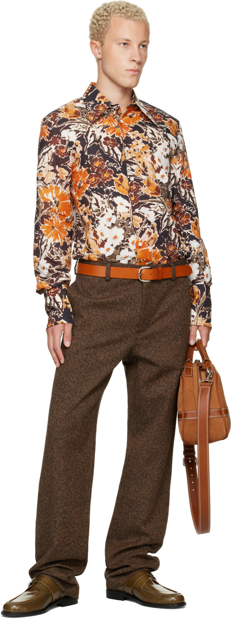 Marni Brown Four-Pocket Trousers