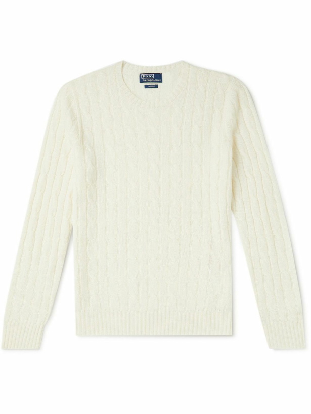 Photo: Polo Ralph Lauren - Cable-Knit Cashmere Sweater - Neutrals