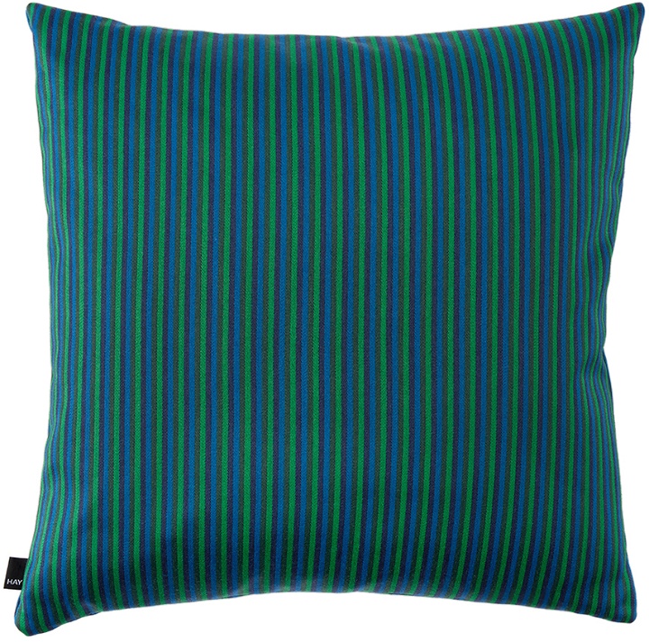 Photo: HAY Green & Blue Ribbon Cushion