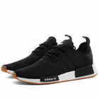 Adidas Men's NMD_R1 Primeblue Sneakers in Core Black/Gum