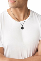 Diesel Gunmetal stainless steel pendant necklace - Necklaces - Unisex - Black