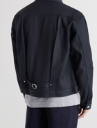 John Elliott - Thumper Type 2 Pleated Textured-Denim Jacket - Black