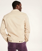 Brooks Brothers Men's Stretch Cotton Twill Bomber Jacket | Beige