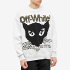 Off-White Men's Cat Chunky Crew Neck Knit in White