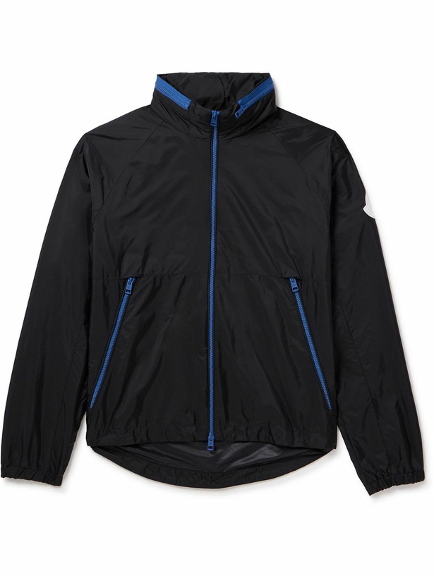 Photo: Moncler - Octano Logo-Appliquéd Hooded Shell Jacket - Blue