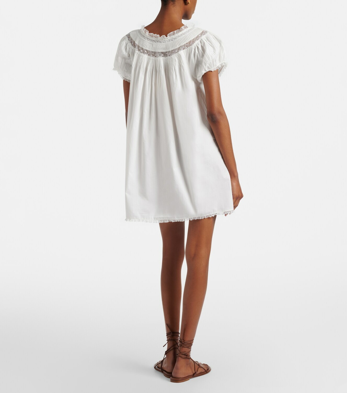 Dôen Daphne cotton poplin minidress