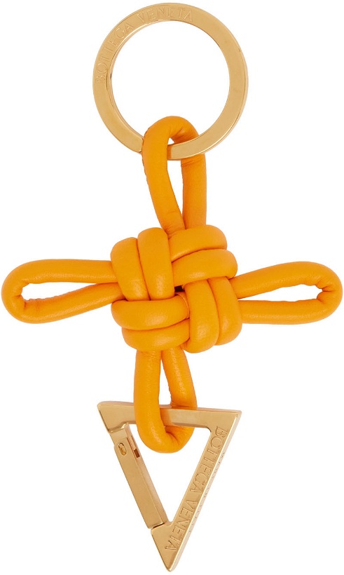 Photo: Bottega Veneta Orange Lambskin Keychain