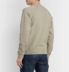 TOM FORD - Garment-Dyed Fleece-Back Cotton-Jersey Sweatshirt - Green