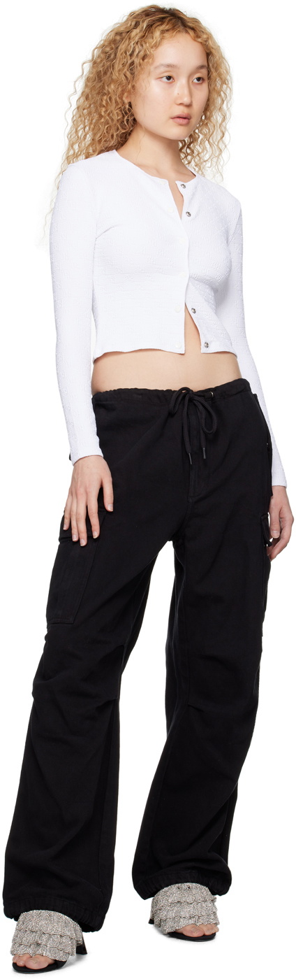 Alexander Wang Black Parachute Denim Trousers Alexander Wang