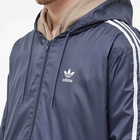 Adidas Men's 3 Stripe Windbreaker in Shadow Navy