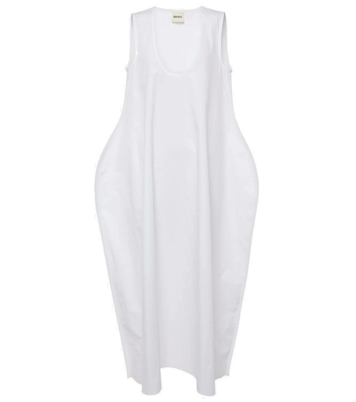 Photo: Khaite Coli cotton poplin midi dress