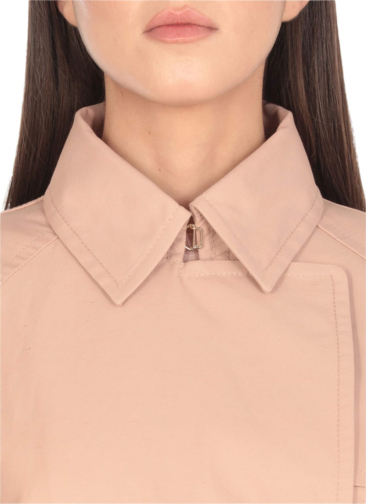 Fay Short Cotton And Linen Trench Coat