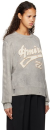 AMIRI Gray Spray Sweater