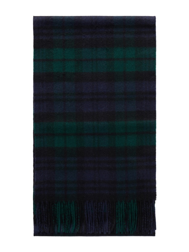 Photo: Johnstons of Elgin - Checked Cashmere Scarf
