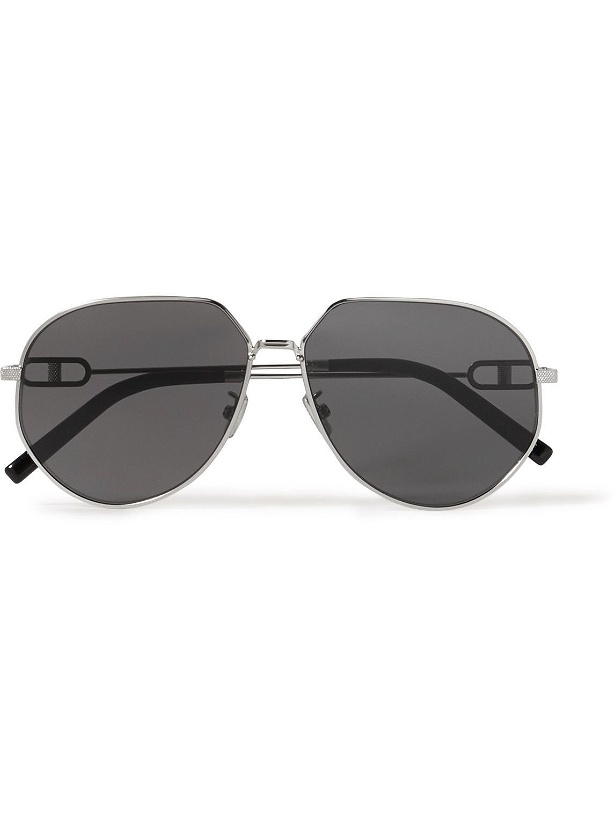 Photo: Dior Eyewear - CD Link A1U Round-Frame Silver-Tone Sunglasses
