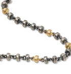 M.Cohen - Oxidised Sterling Silver and 18-Karat Gold Bracelet - Brown