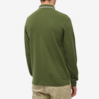 Stone Island Men's Long Sleeve Patch Polo Shirt in Olive