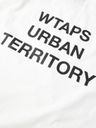 WTAPS - Logo-Print Appliquéd Cotton-Jersey T-Shirt - White