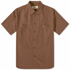 YMC Men's Mitchum Short Sleeve Shirt in Brown