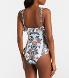 Montce Jacelyn floral ruffled swimsuit