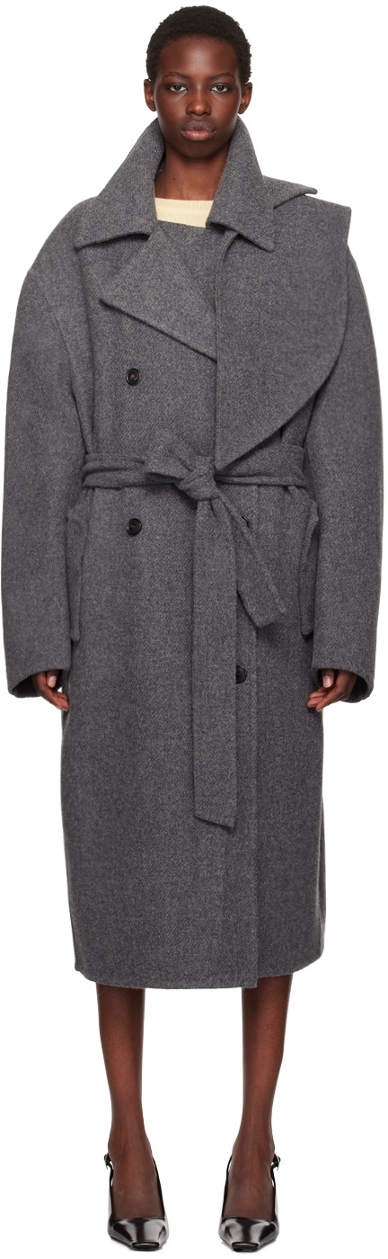Recto Gray Handmade Kuse Coat Recto
