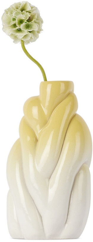 Photo: Polymorf SSENSE Exclusive White & Yellow Bubbler Vase