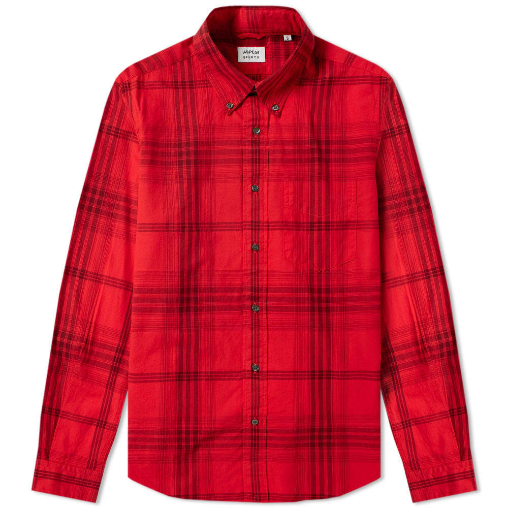 red madras shirt