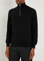 Begg & CO Heriot Half-zip Cashmere Jumper Black