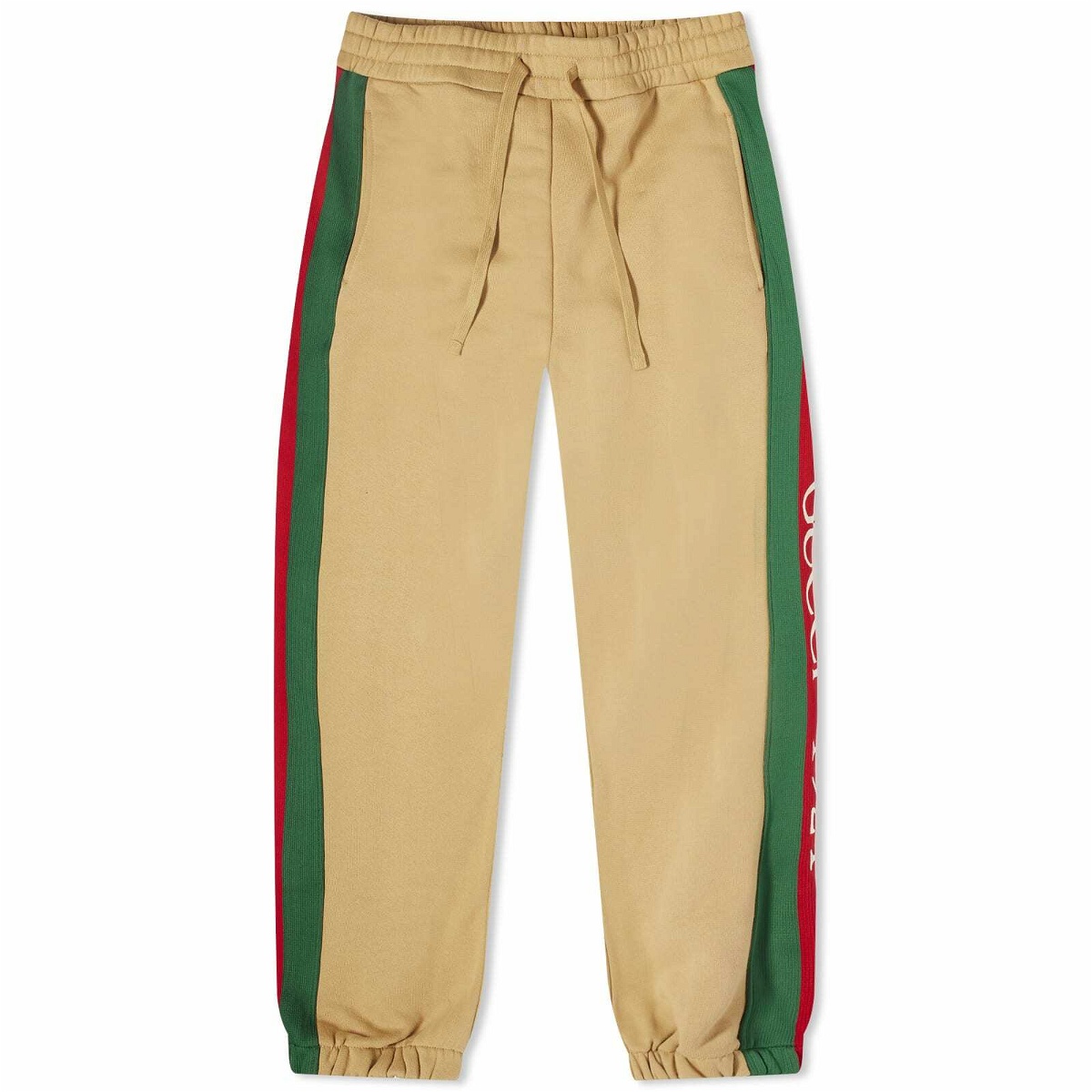 Photo: Gucci Men's Tape Sweat Pants in Camel Mix