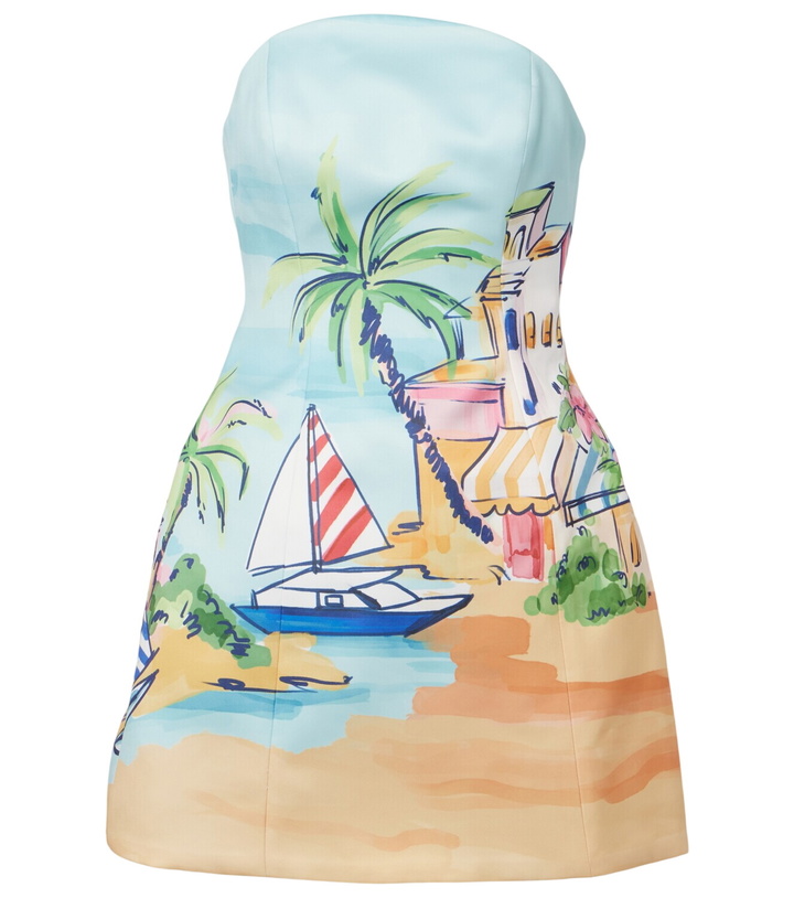 Photo: Leo Lin Printed bustier dress
