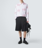 Simone Rocha Embroidered cotton poplin shirt
