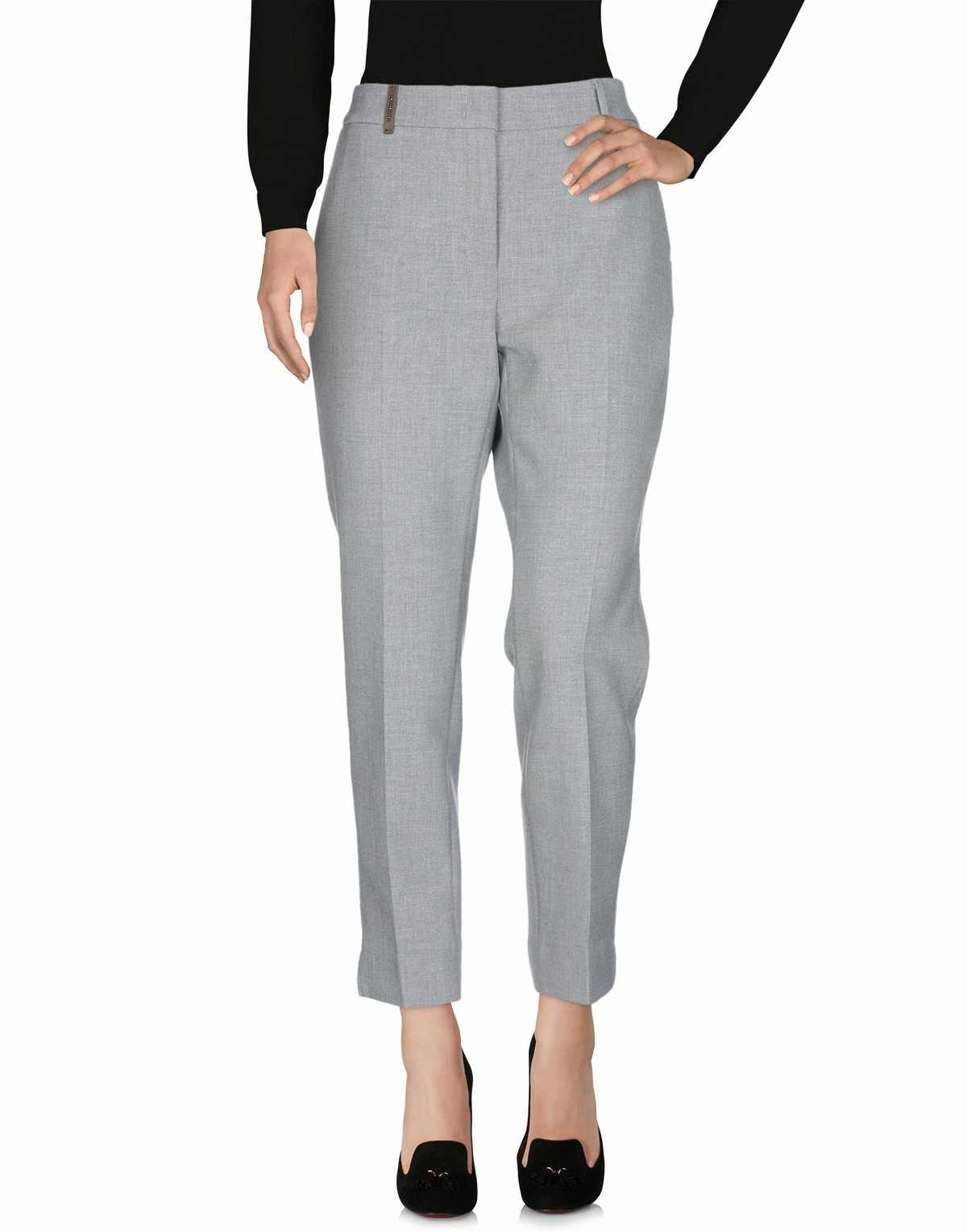 Peserico Icon 4718 Womens Pants in Grey