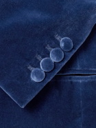 Kingsman - Cotton-Velvet Tuxedo Jacket - Blue