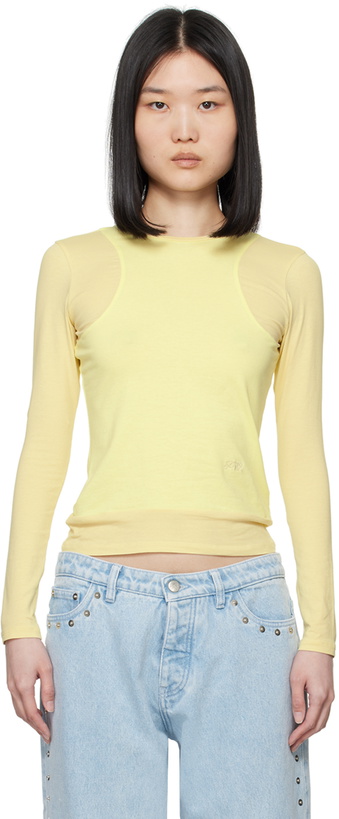 Photo: Paloma Wool Yellow Sombrita Long Sleeve T-Shirt