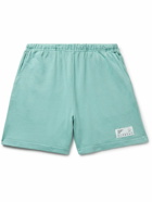 Pasadena Leisure Club - Leisure Straight-Leg Logo-Appliquéd Cotton-Jersey Shorts - Green