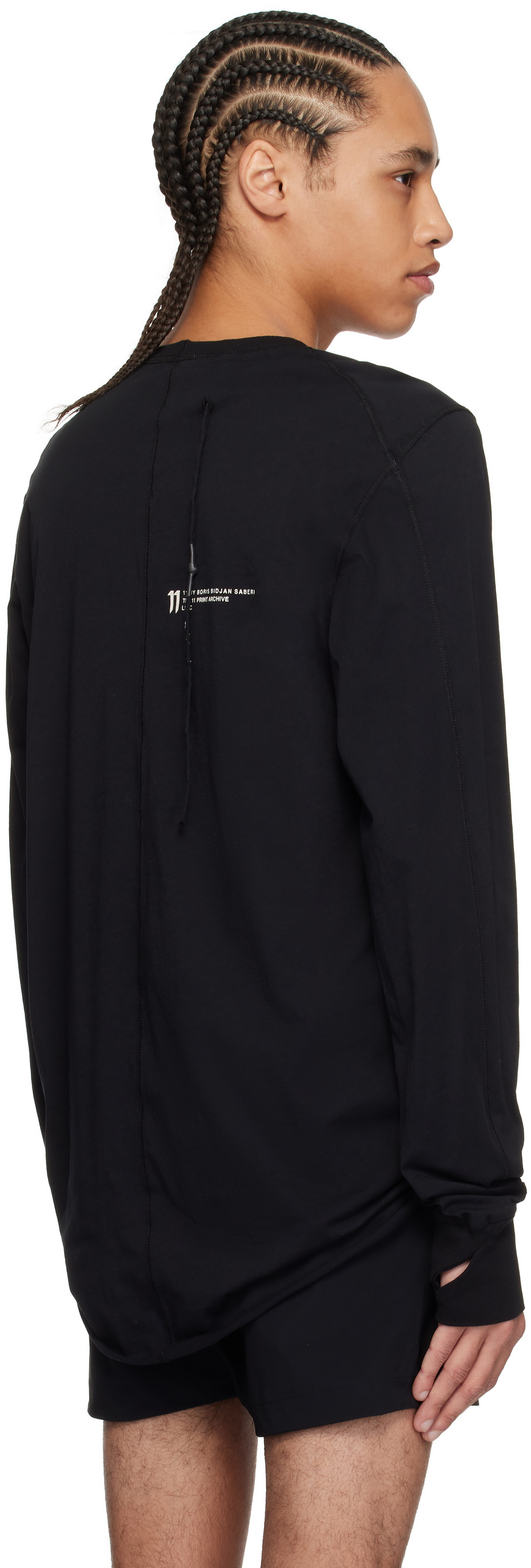 11 by Boris Bidjan Saberi Black LS1C T-shirt