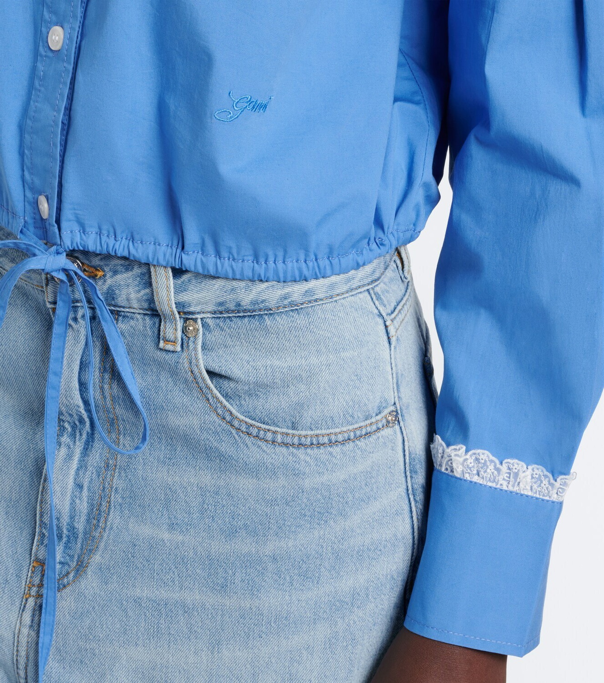 Ganni Cotton-blend shirt