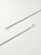 A.P.C. - Concert Logo-Engraved Silver-Tone Pendant Necklace