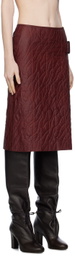 UMBER POSTPAST Brown Garment-Dyed Midi Skirt