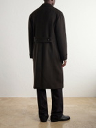 J. Mueser - Double-Breasted Wool and Cashmere-Blend Felt Coat - Brown
