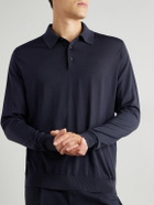 Kiton - Wool Polo Shirt - Blue