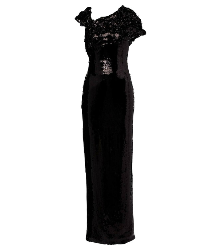 Photo: Marmar Halim Asymmetric sequined gown