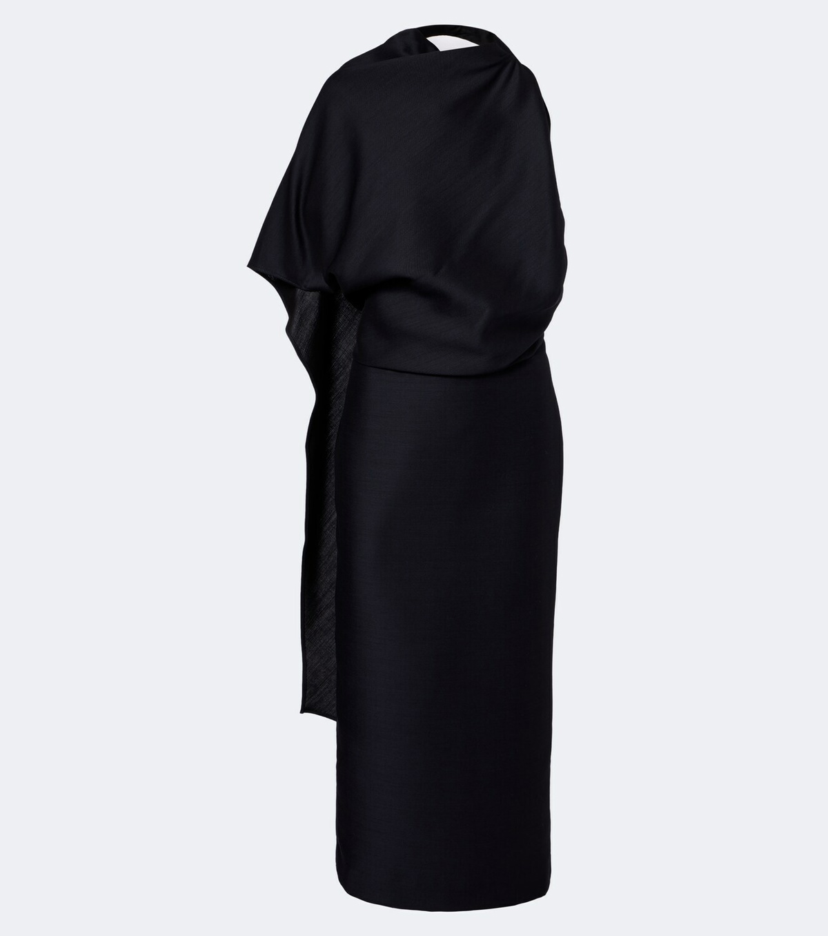 Róhe Draped open-back midi dress