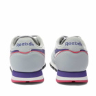 Reebok Men's Classic Leather Sneakers in Pure Grey/Team Purple