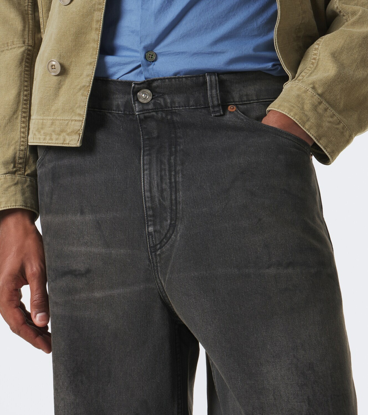 Our Legacy Vast Cut faded wide-leg jeans