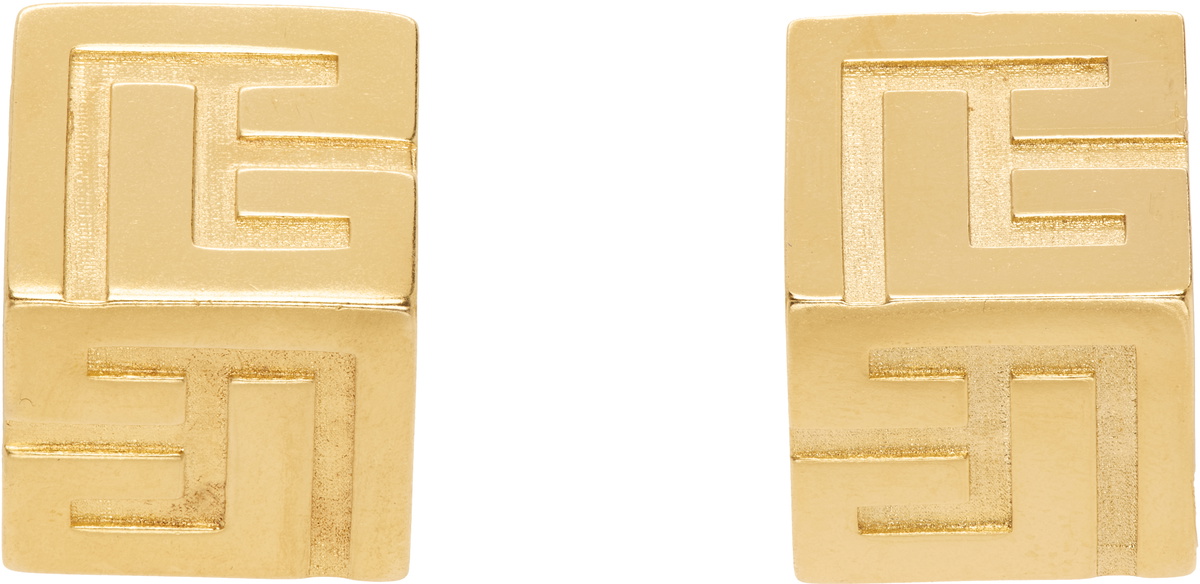 BALMAIN 3D PB Hoop Earrings