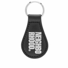 Neighborhood Men's Logo Leather Keyholder in Black