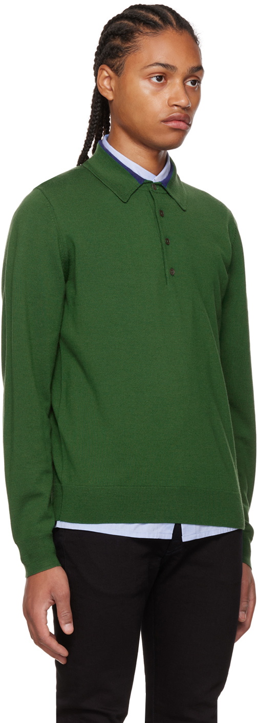 PS by Paul Smith Green Knit Polo