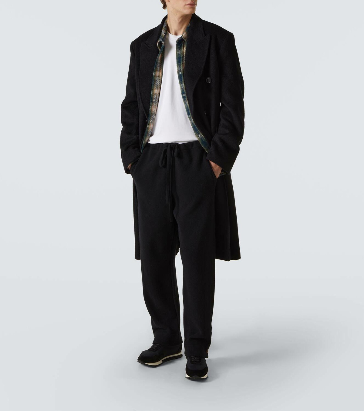 God's True Cashmere Knitted cashmere straight pants