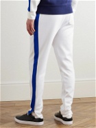 Polo Ralph Lauren - Wimbledon Tapered Appliquéd Cotton-Blend Jersey Track Pants - White